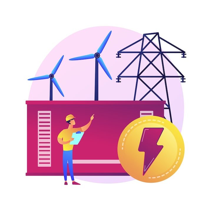 central electrica generacion energia electrica produccion electricidad personaje dibujos animados ingeniero energia industria energetica planta electrica 335657 715